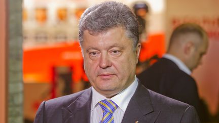 Petro Porochenko, qui a annonc&eacute; sa victoire &agrave; la pr&eacute;sidentielle ukrainienne, le 25 mai 2014. (SERGII KHARCHENKO / NURPHOTO / AFP)