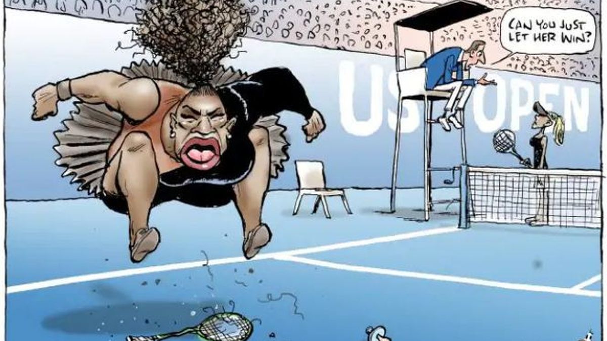 Australie : le régulateur des médias juge non raciste une caricature  controversée de Serena Williams