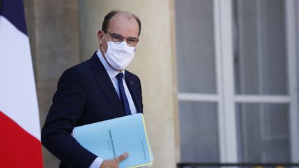 Le Premier ministre, Jean Castex, après un Conseil des ministres, le 22 septembre 2021, à Paris.&nbsp; (THOMAS SAMSON / AFP)