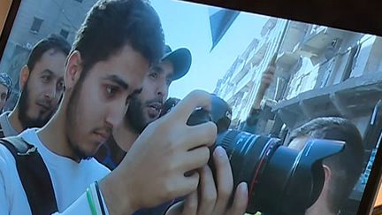 Mojahed, l'un des cameraman syrien du documentaire de Feras Fayyad "Last men in Aleppo"
 (France 3 / Culturebox )