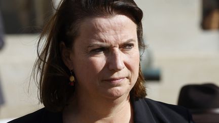 Claire Hédon, la Défenseure des droits, le 15 octobre 2021. (LUDOVIC MARIN / POOL)