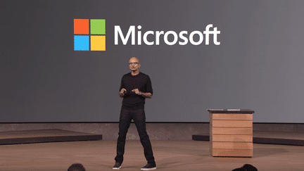 &nbsp; (Satya Nadella PDG de Microsoft © Microsoft (extrait vidéo))