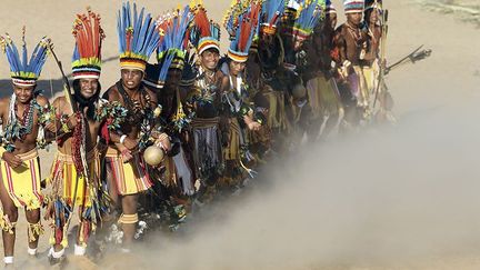 Comme pour beaucoup de tribus, la danse, les chants et la musique font partie de leur culture. (REUTERS / Paulo Whitaker)