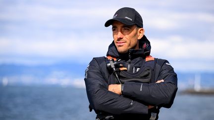 Quentin Delapierre après une course à San Francisco, le 6 mai 2023. (JOSH EDELSON / AFP)