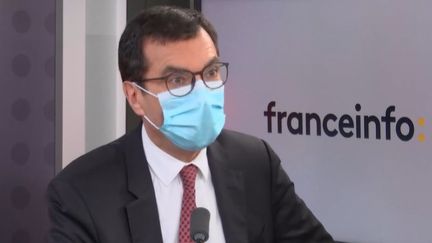 Jean-Pierre Farandou, PDG de la SNCF, invité de franceinfo le 24 février 2022 (FRANCEINFO / RADIO FRANCE)