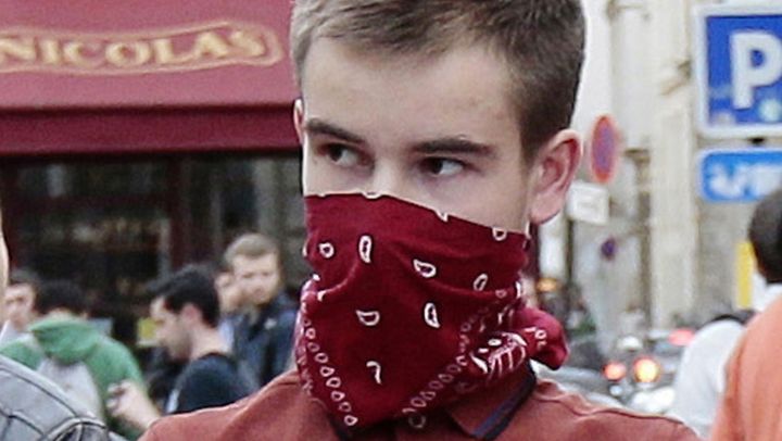 Cl&eacute;ment M&eacute;ric lors d'une manifestation &agrave; Paris,&nbsp;le 17 avril 2013. (JACQUES DEMARTHON / AFP)