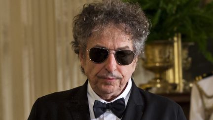 Le chanteur Bob Dylan est invité à la Maison Blanche, le 29 mai 2012, à Washington (Etats-Unis).&nbsp; (MAXPPP)