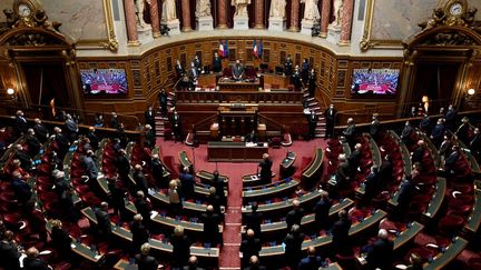 Le Sénat, à Paris, le 13 octobre 2022. (BERTRAND GUAY / AFP)