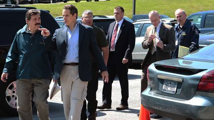 Les autorit&eacute;s am&eacute;ricaines ont alnc&eacute; une chasse &agrave; l'homme apr&egrave;s l'&eacute;vasion de deux d&eacute;tenus de la prison de haute s&eacute;curit&eacute; de&nbsp;Clinton &agrave; Dannemora (New York), samedi 6 juin 2015. (GABE DICKENS /AP /SIPA)