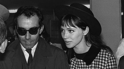 Anna Karina et Jean-Luc Godard en 1963. (STR / UPI)