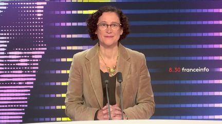 Emmanuelle Wargon,&nbsp;présidente de la Commission de régulation de l’énergie et ancienne ministre du Logement, était l'invitée du "8h30 franceinfo", samedi 19 novembre 2022 (FRANCEINFO / RADIOFRANCE)