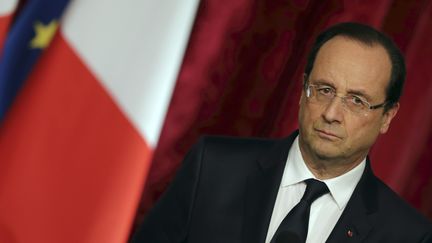 Le pr&eacute;sident fran&ccedil;ais Fran&ccedil;ois Hollande, &agrave; l'Elys&eacute;e, &agrave; Paris, le 5 novembre 2013.&nbsp; (PHILIPPE WOJAZER / REUTERS )