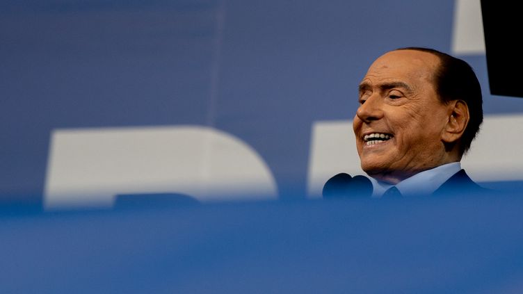 Silvio Berlusconi during a meeting in Rome, September 22, 2022. (RICCARDO FABI / NURPHOTO / AFP)