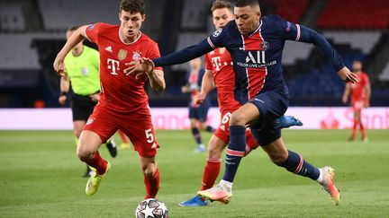 Kylian Mbappé (PSG) face au Bayern Munich (FRANCK FIFE / AFP)