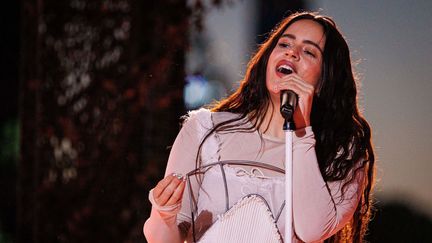 La chanteuse Rosalia au Festival Global Citizen à New York, le 24 septembre 2022. (SACHYN MITAL/SHUTTERSTOCK/SIPA / SIPA)