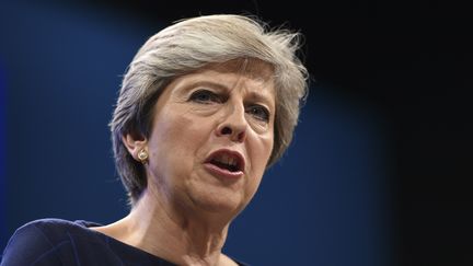 Theresa May doit s'adresser aux pays de l'Union européenne lundi 9 octobre.&nbsp; (OLI SCARFF / AFP)