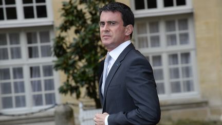 Le Premier ministre Manuel Valls, le 17 novembre 2014 &agrave; l'h&ocirc;tel de Matignon. (BERTRAND GUAY / AFP)