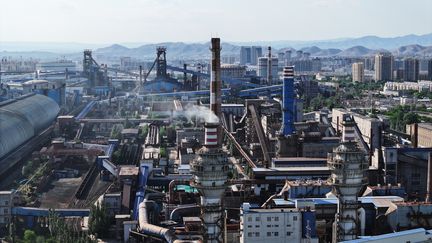 Une usine de production d'acier du groupe Xuansteel, en Chine. (CFOTO / NURPHOTO)