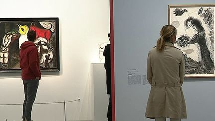 Célébré maître de la couleur par les artistes de son temps, Marc Chagall a aussi exploré le noir et blanc.
 (France 3 culturebox)