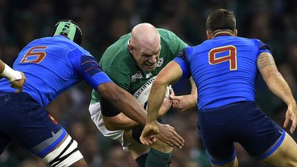 L'Irlandais Paul O'Connell lors du match France-Irlande, le 11 octobre 2015 &agrave; Cardiff (Pays de Galles). (FRANCK FIFE / AFP)