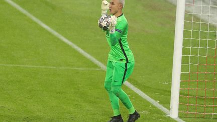 Keylor Navas a encore brillé face au Bayern Munich, mercredi 7 avril. (MARCEL ENGELBRECHT / FIRO SPORTPHOTO)