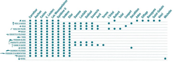 WWF dévoile, le 20 avril 2016, une liste des 25 entreprises françaises qui détériorent le plus les écosystèmes mondiaux. (WWF)