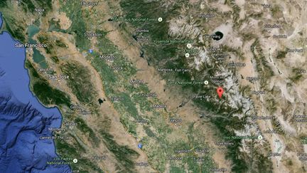 Une randonneuse de 62 ans a &eacute;t&eacute; retrouv&eacute;e samedi 29 ao&ucirc;t, apr&egrave;s avoir pass&eacute;s neuf jours dans la Sierra Nevada (Californie, Etats-Unis). ( GOOGLE MAPS)