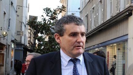 Le député LR Xavier Breton, ci-contre à Bourg-en-Bresse en avril 2014. (MAXPPP)