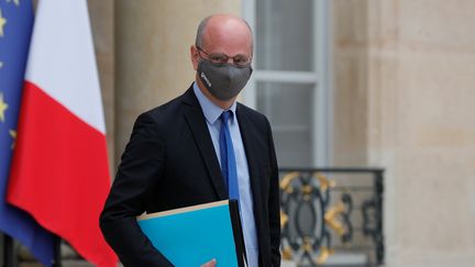 Jean-Michel Blanquer, ministre de l'Education nationale, le 23 septembre 2020, à Paris. (GEOFFROY VAN DER HASSELT / AFP)