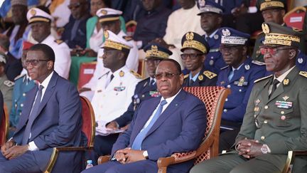 The President of Senegal, Macky Sall, August 3, 2023 in Dakar.  (SEYLLOU / AFP)