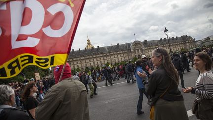 A Paris, un million de manifestants selon la CGT, 75 000 selon la police, manifestent le 14 juin 2016 de la place d'Italie aux Invalides. (ALEXANDRE RESENDE / HANS LUCAS / AFP)