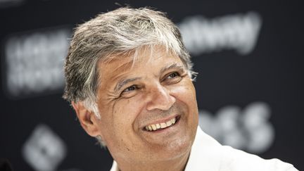 Toni Nadal, en conférence de presse lors du tournoi de Stuttgart, le 11 juin 2022. (TOM WELLER / AFP)