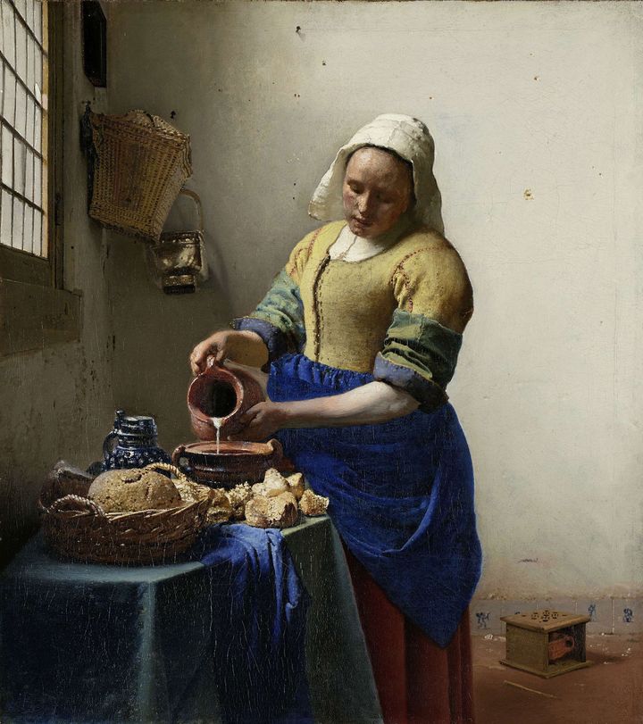 Johannes Vermeer, "La Laitière", 1658-1659, Rijksmuseum, Amsterdam. Purchased with the support of the Vereniging Rembrandt (© Rijksmuseum, Amsterdam)