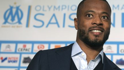 Patrice Evra en conférence de presse  (ANNE-CHRISTINE POUJOULAT / AFP)