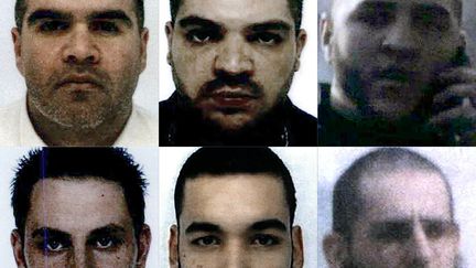 Six&nbsp;des onze Français condamnés à mort en Irak :&nbsp;Salim Machou, Mustapha Merzoughi, Brahim Nejara, Kevin Gonot, Yassine Sakkam and Leonard Lopez (en partant d'en haut à gauche jusqu'en bas à droite). (AFP)