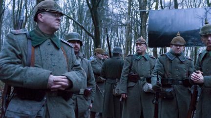 La reconstitution de la bataille de Verdun avec des figurants
 (Jean-Christophe Verhaegen / AFP)