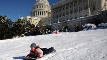 Neige au Capitole (Washington le 9 février 2010) (AFP / Tim Sloan)