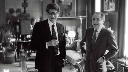 Yves Saint Laurent et Pierre Bergé Grand Salon du 55 rue de Babylone, 1982 
 (Vladimir Sichov)