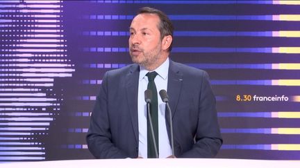 Sébastien Chenu, député RN du Nord était l'invité du "8h30 franceinfo", mercredi 21 juin 2023. (FRANCEINFO / RADIO FRANCE)