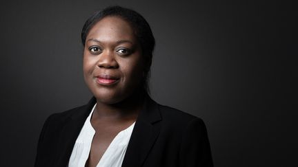 L'ancienne députée LREM Laetitia Avia à Paris, le 10 mai 2022. (JOEL SAGET / AFP)