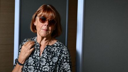 Gisèle Pelicot, au tribunal judiciaire d'Avignon (Vaucluse), le 17 septembre 2024. (CHRISTOPHE SIMON / AFP)