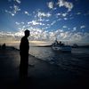 Dans le port de Lampedusa (Italie), le 25 octobre 2013. (FILIPPO MONTEFORTE / AFP)