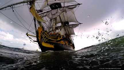 &nbsp; (L’Hermione est repartie vendredi vers Brest © Association L'Hermione-Lafayette)