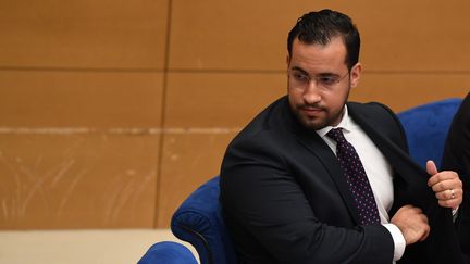 Alexandre Benalla, lors de son audition le 19 septembre 2019. (ALAIN JOCARD / AFP)