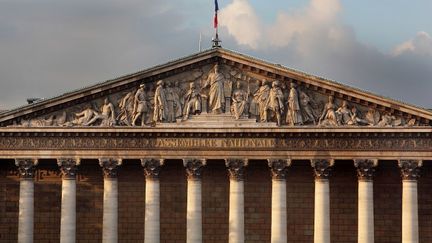 Le Palais-Bourbon, o&ugrave; si&egrave;ge l'Assembl&eacute;e nationale, &agrave; Paris. (MANUEL COHEN / AFP)