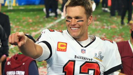 Tom Brady avec les Buccaneers lors du Super Bowl, le 12 mars 2021. (MIKE EHRMANN / GETTY IMAGES NORTH AMERICA)