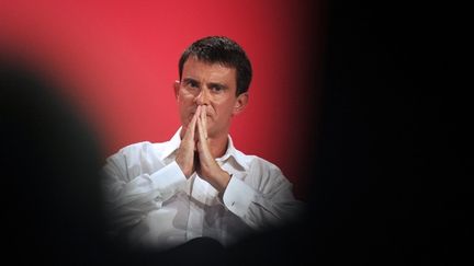 Manuel Valls, &agrave; l'universit&eacute; d'&eacute;t&eacute; du PS, &agrave; La Rochelle (Charente-Maritime), le 31 ao&ucirc;t 2014.&nbsp; (XAVIER LEOTY / AFP)