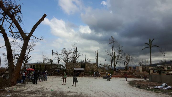 Paysage de désolation à Haïti après le passage de Matthew&nbsp; (Grégoire Lecalot)