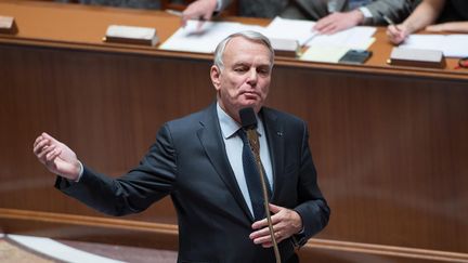 Le premier minsitre&nbsp;Jean MArc Ayrault &agrave; l'Assembl&eacute;e nationale lors des questiosn au gouvernement - le 15/10/2013/ (LCHAM / SIPA)