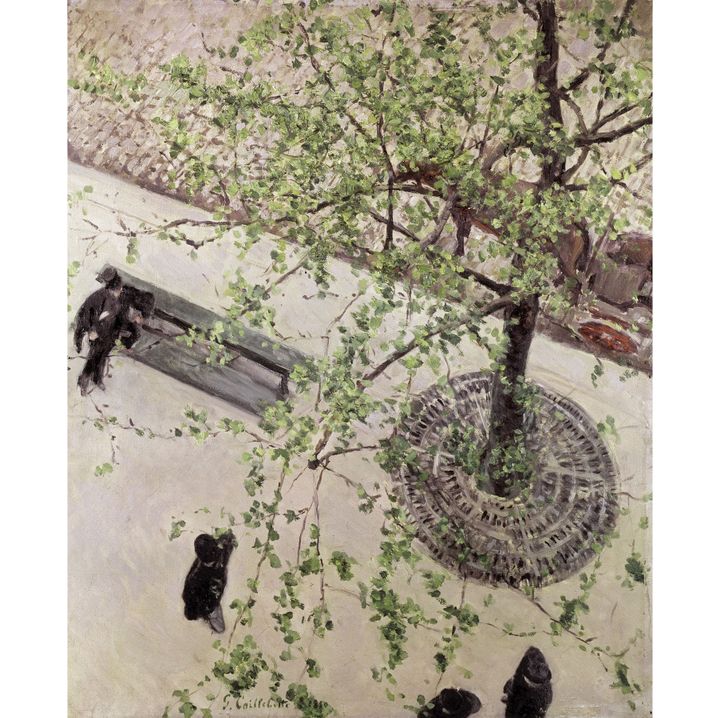 Gustave Caillebotte, "Le boulevard vu d'en haut", 1880, Collection particulière
 (Paris, Comité Caillebotte)